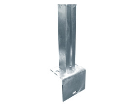 Insteekvoetplaat 60x60mm L uitvoering 